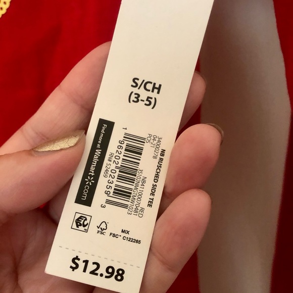 Brand new with tags! Beautiful red LOVE top! - Picture 3 of 3